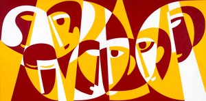 Onbekend schilderij door Ron Waddams